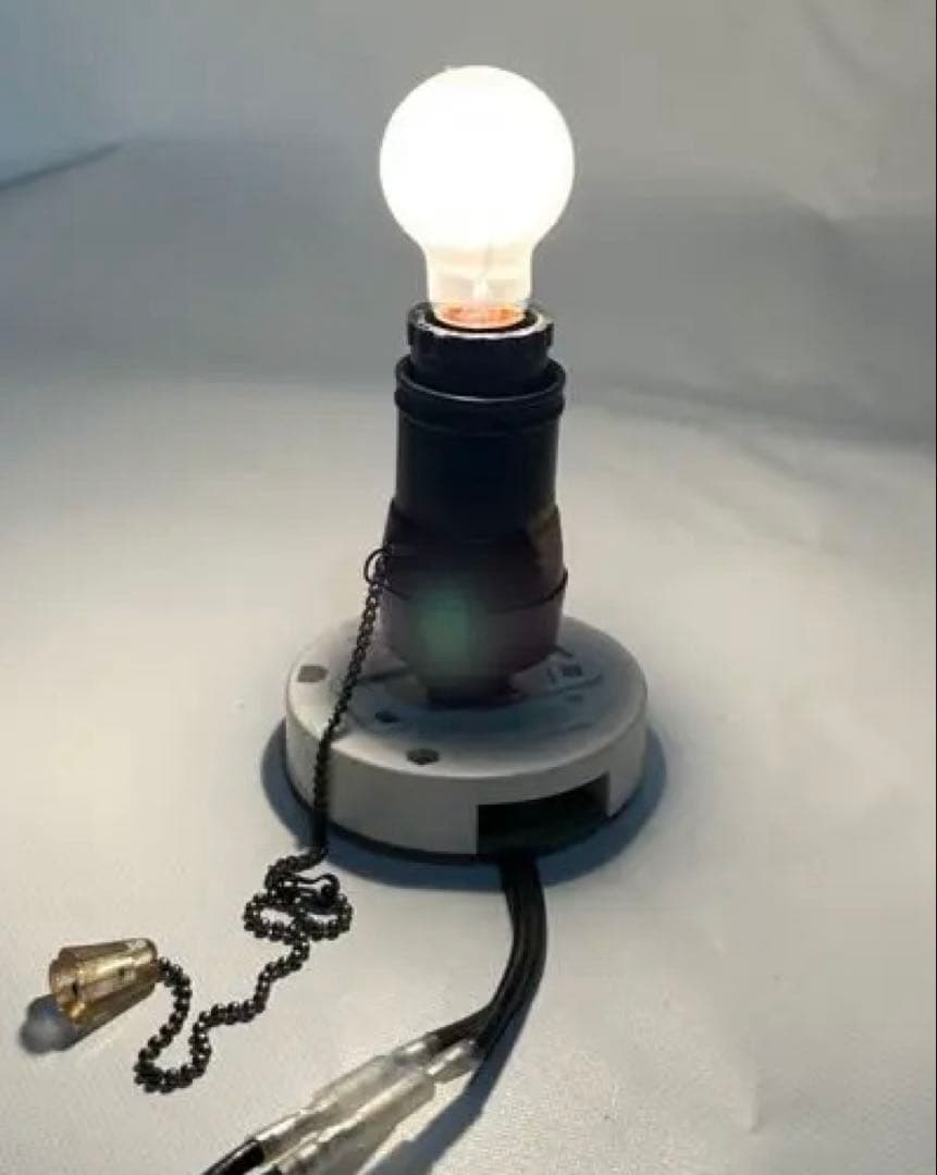 昭和レトロ　船舶用ランタン（吊り下げ/平置き100V電源点灯改造）＜25b14＞