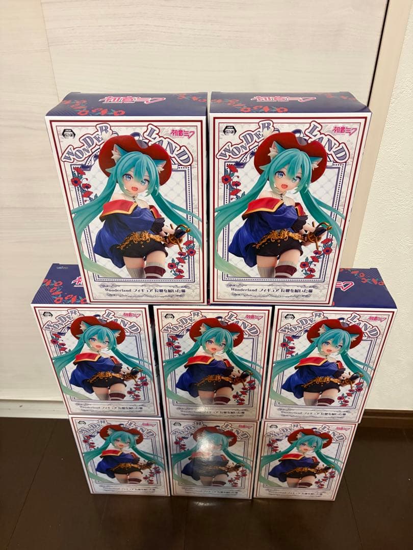 初音ミク Wonderland フィギュア 長靴をはいた猫 8点セット