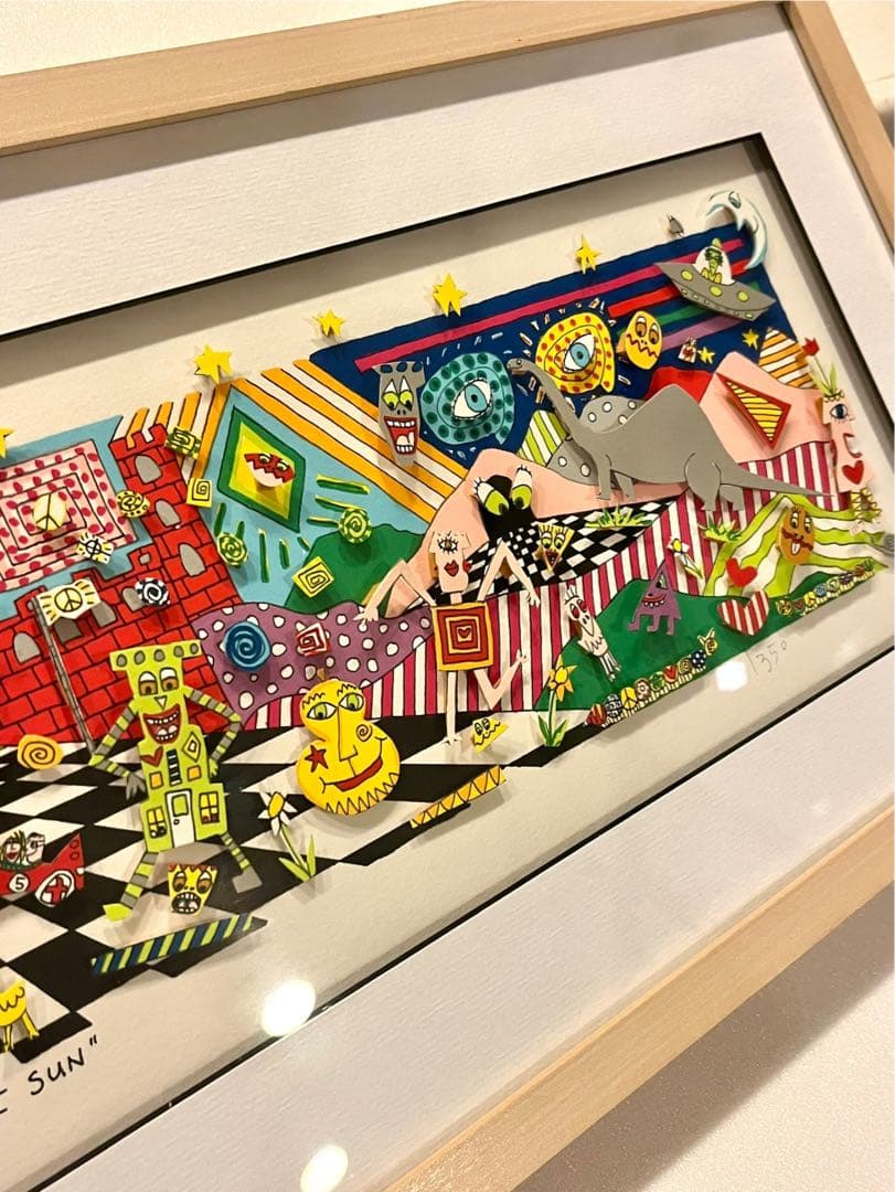 ★大型作品&極美品★ジェームスリジィ作 「Follow the Sun」