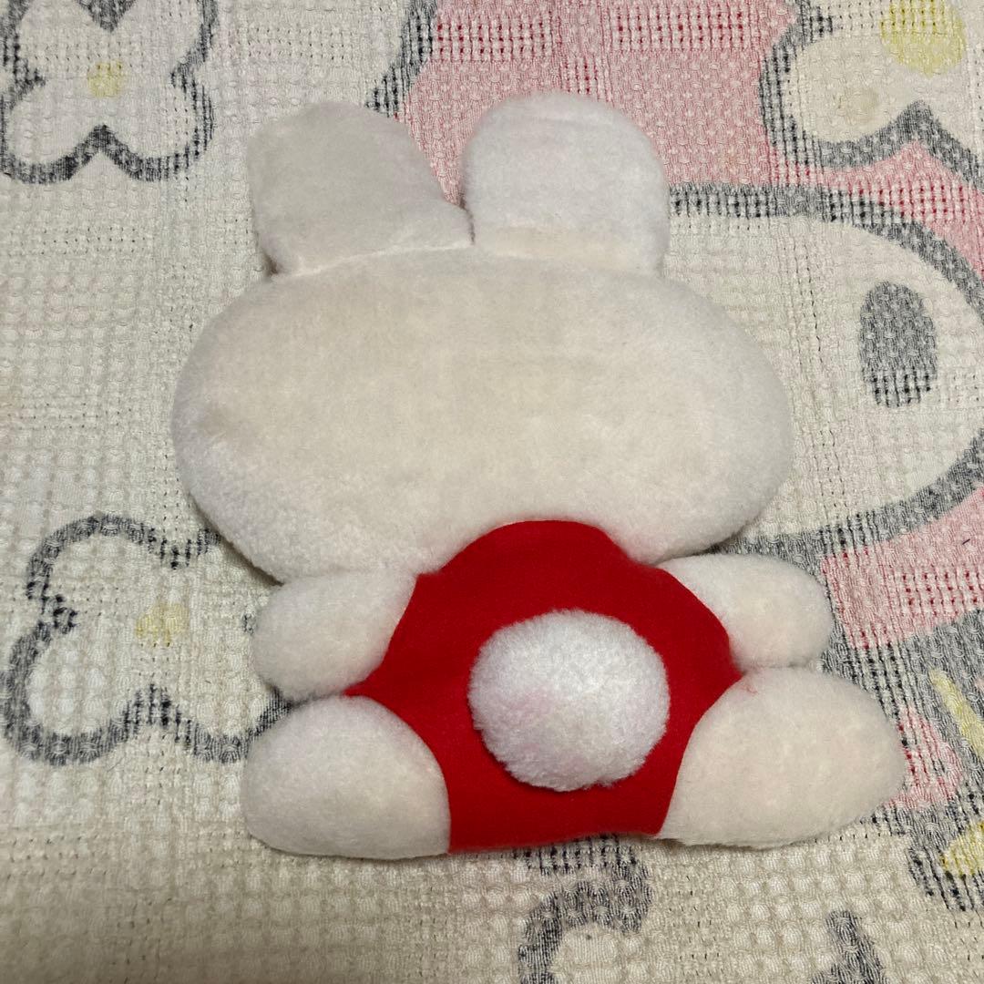昭和レトロ　ウサギ　ぬいぐるみ　中古品　メーカー名不明　サンリオかな？