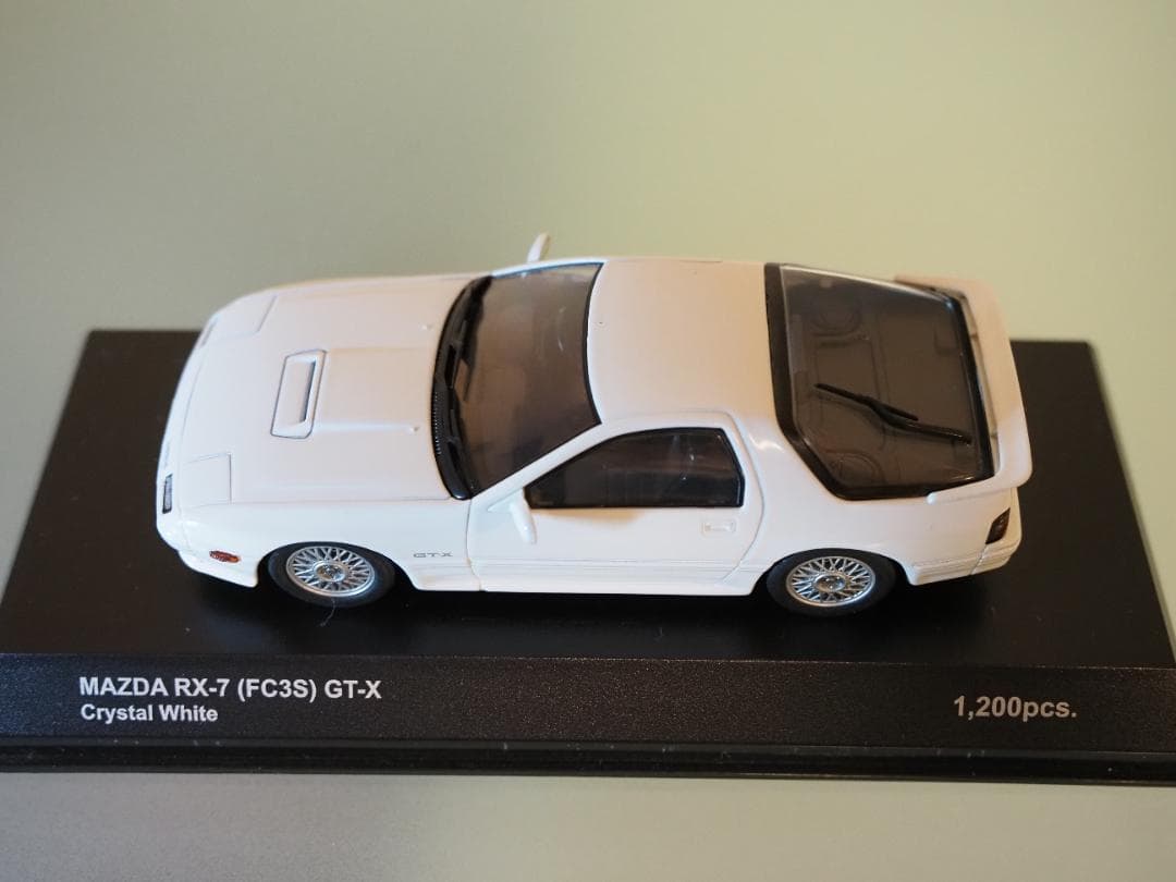 京商 1/43 MAZDA RX-7 (FC3S) GT-X クリスタルホワイト