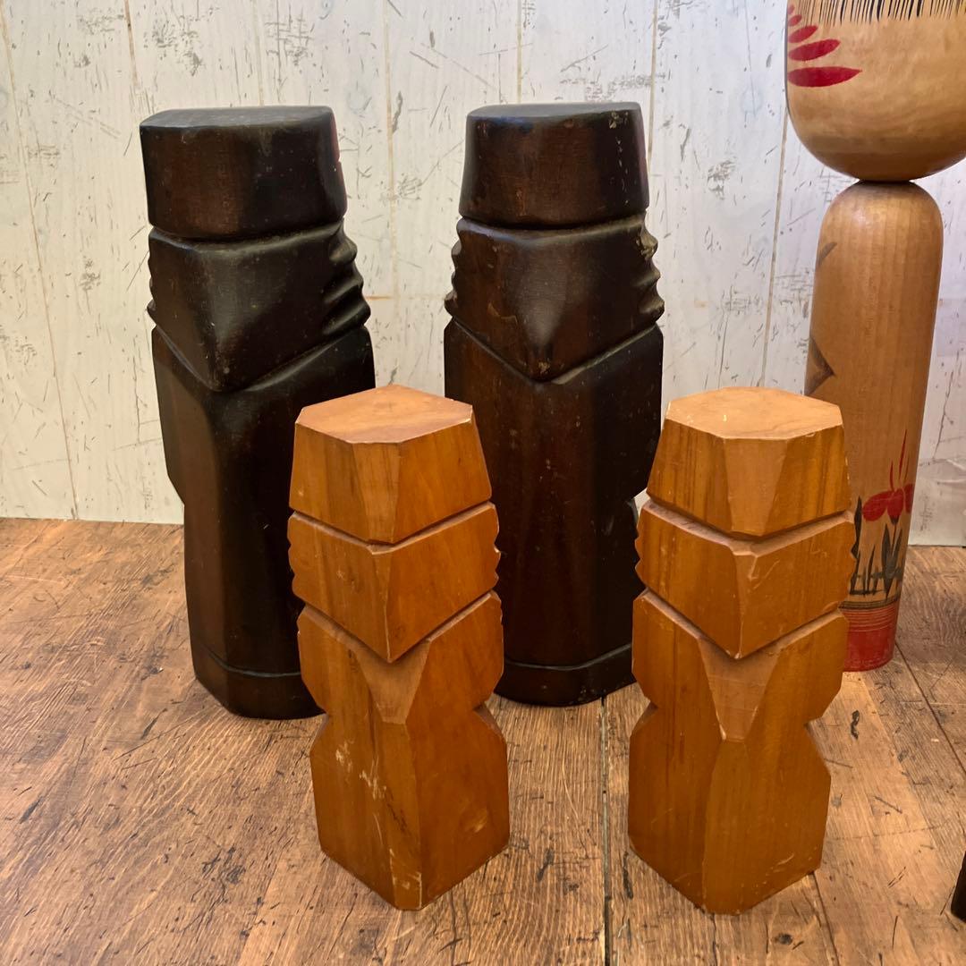 昭和レトロ こけし 小芥子 ニポポ 13体セット セット売り まとめ売り 木彫り