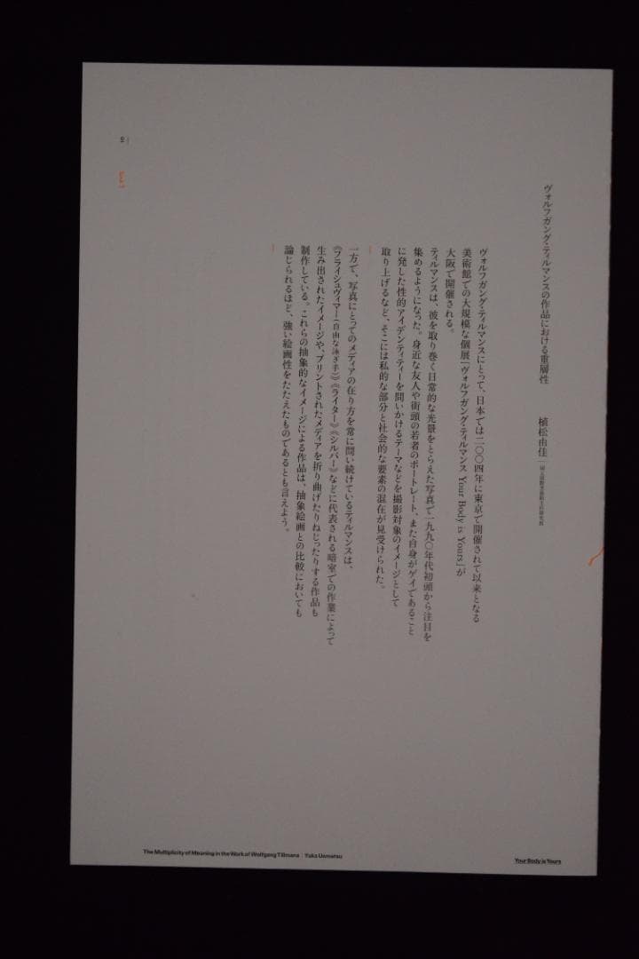 Your Body is Yours:Wolfgang Tillmans★値下げ