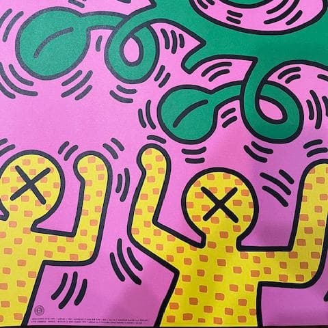 額装品/Tree of Life 1985 キース ヘリング/アートポスター