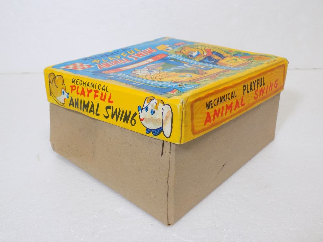 希少　米屋ブリキ　ゼンマイ【PLAYFUL ANIMAL SWING】動作品