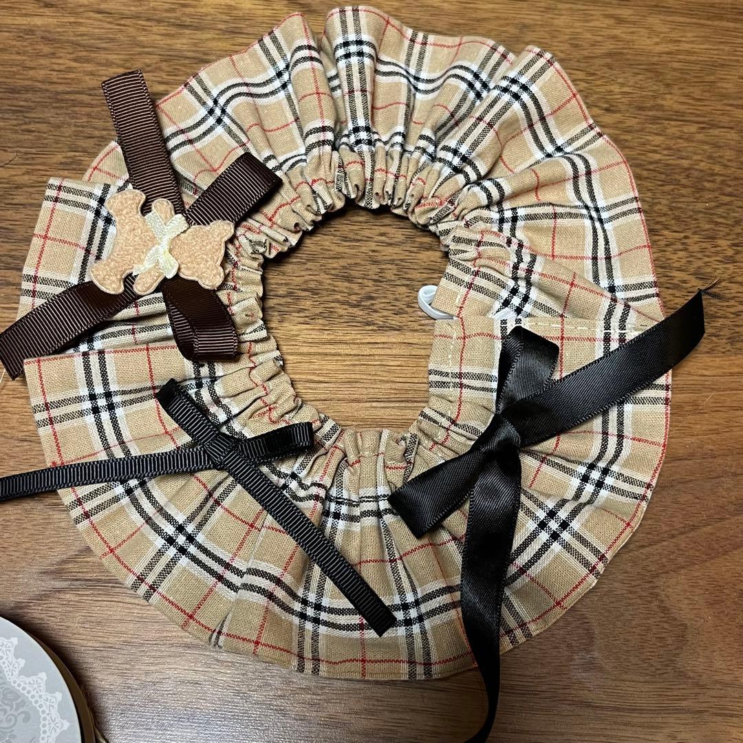 761.わんこビブ　スタイ　つけ襟　ハンドメイド　犬服