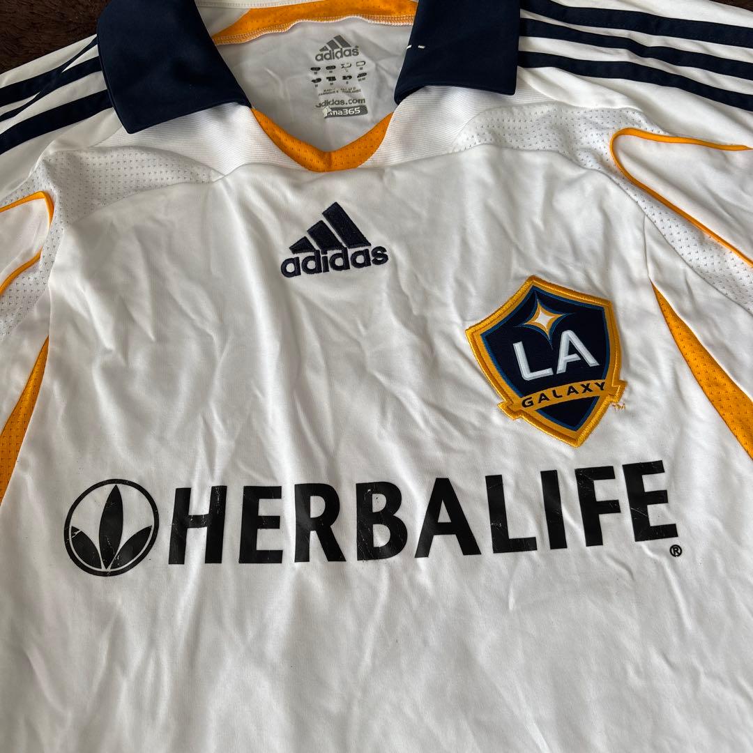 新品限定！MLSアディダスロサンゼルスギャラクシーユニフォームLL/ベッカム23