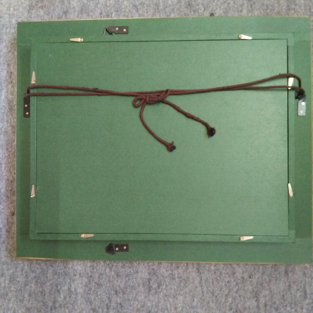 油絵 F4新作大賀ハス 、ゴールド額縁ガラス入り。 値下げ