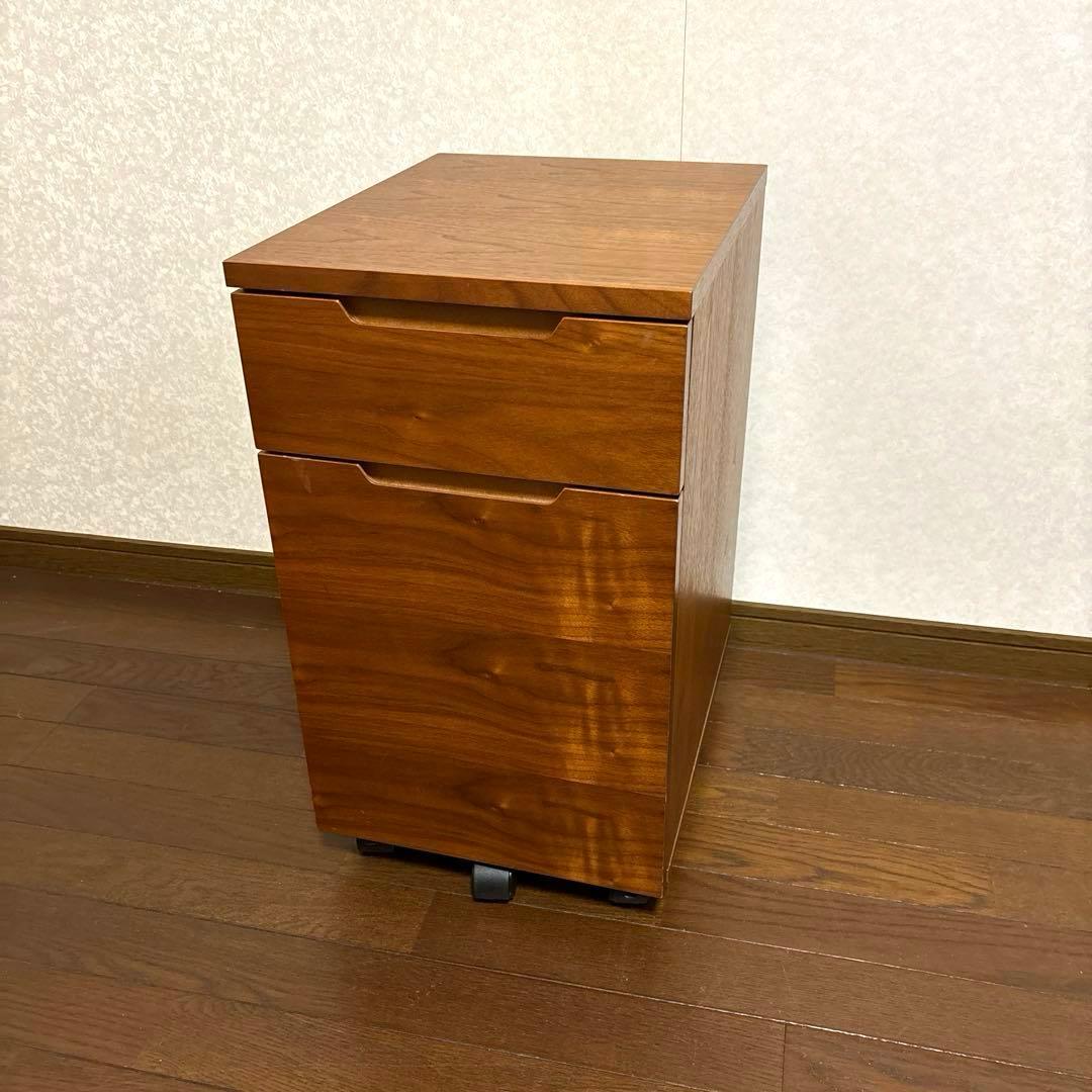 【良品】あずま工芸 デスクワゴン ウォールナット