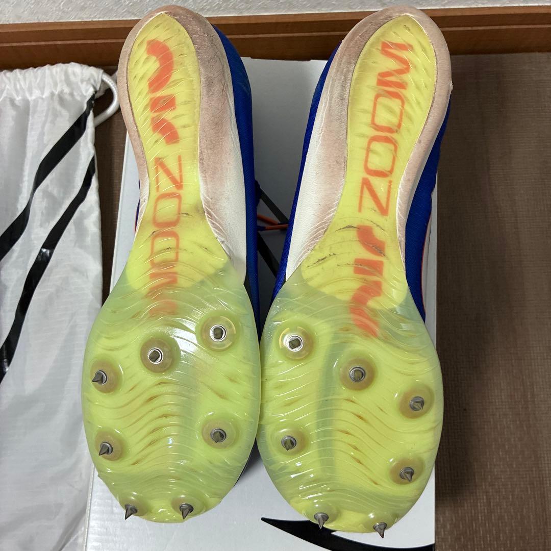 Nike Zoom 青 スパイクシューズ 収納袋付き