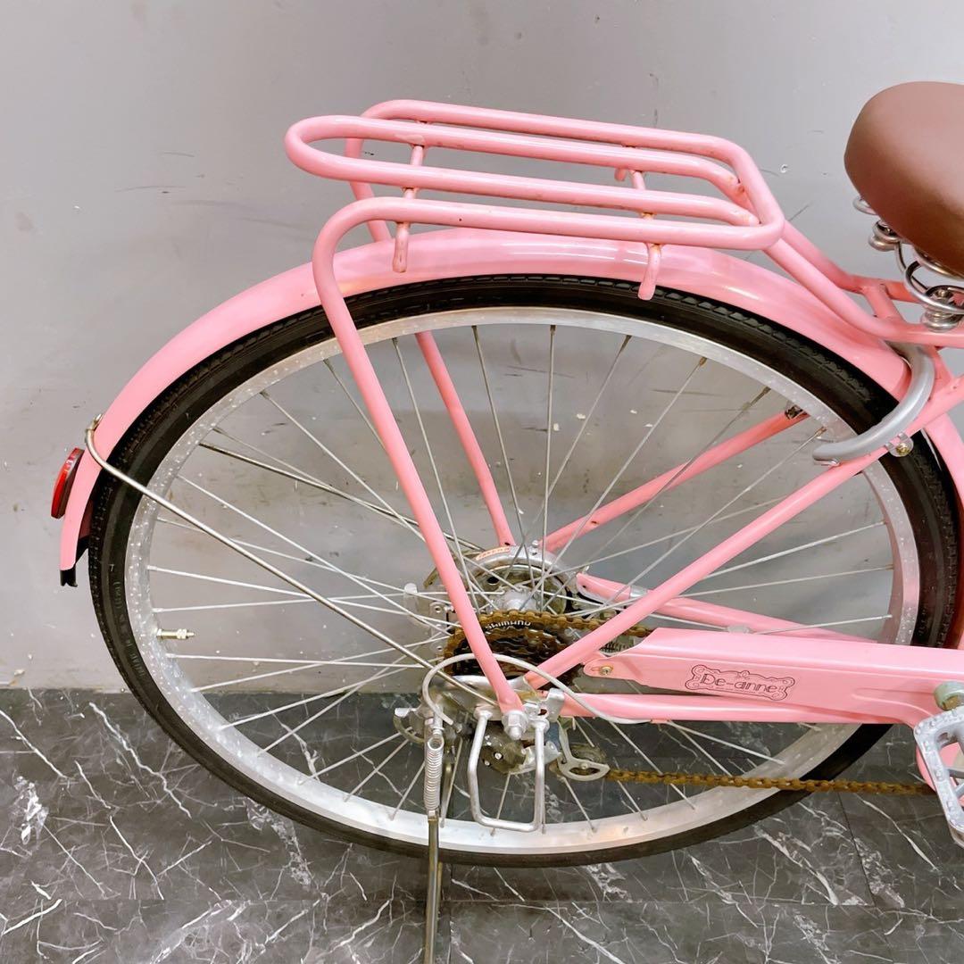 【913】《関西 引き取り》一般車 ママチャリ De-anne ピンク