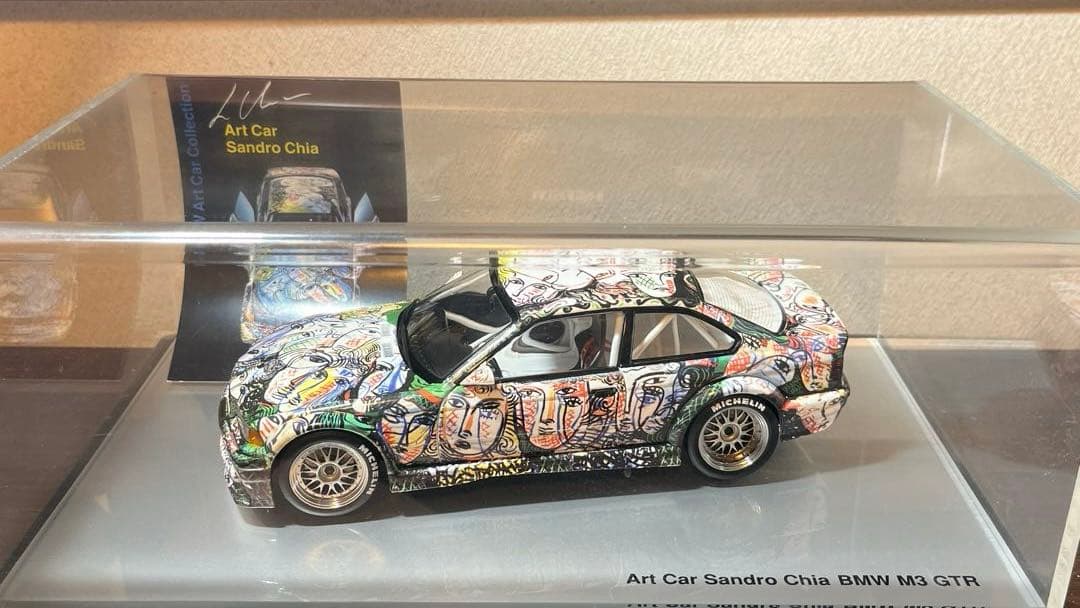 超レアモデル❗️ミニカー 1/18 ミニチャンプス  M3 アートカー