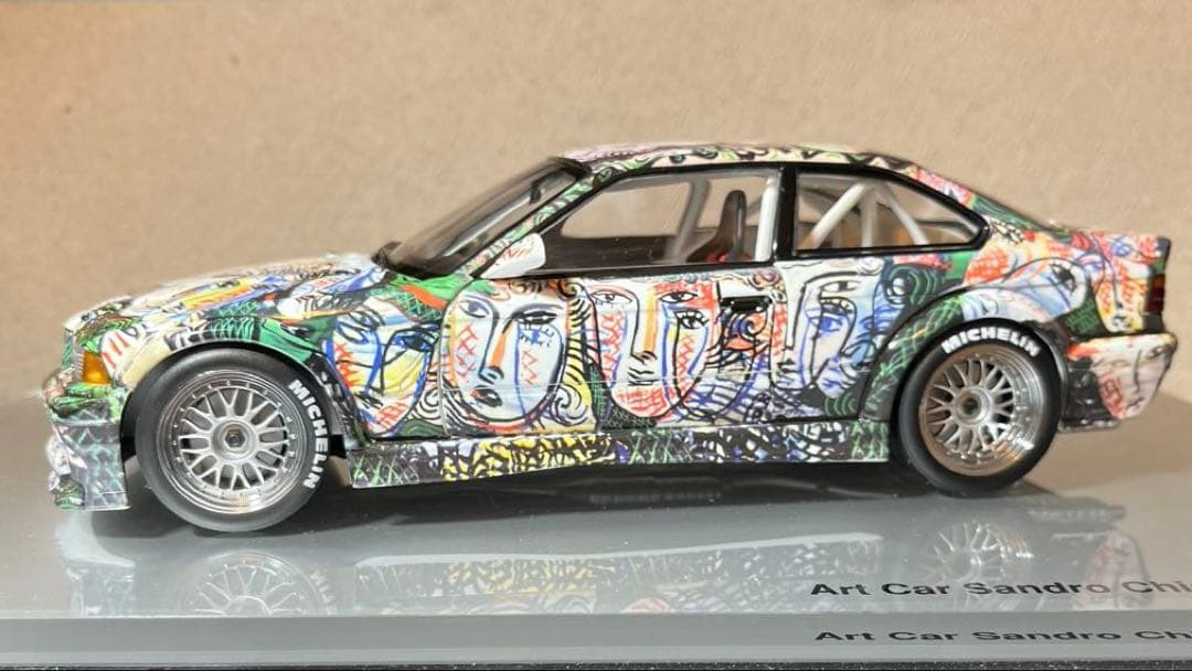 超レアモデル❗️ミニカー 1/18 ミニチャンプス  M3 アートカー
