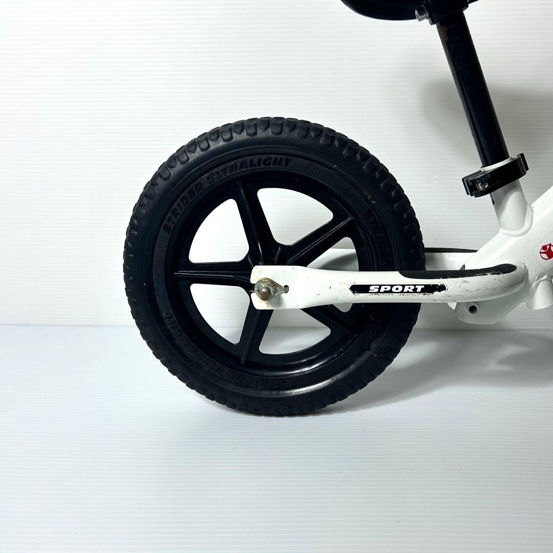 美品☆STRIDER SPORT バランスバイク ペダル無し ホワイト 白