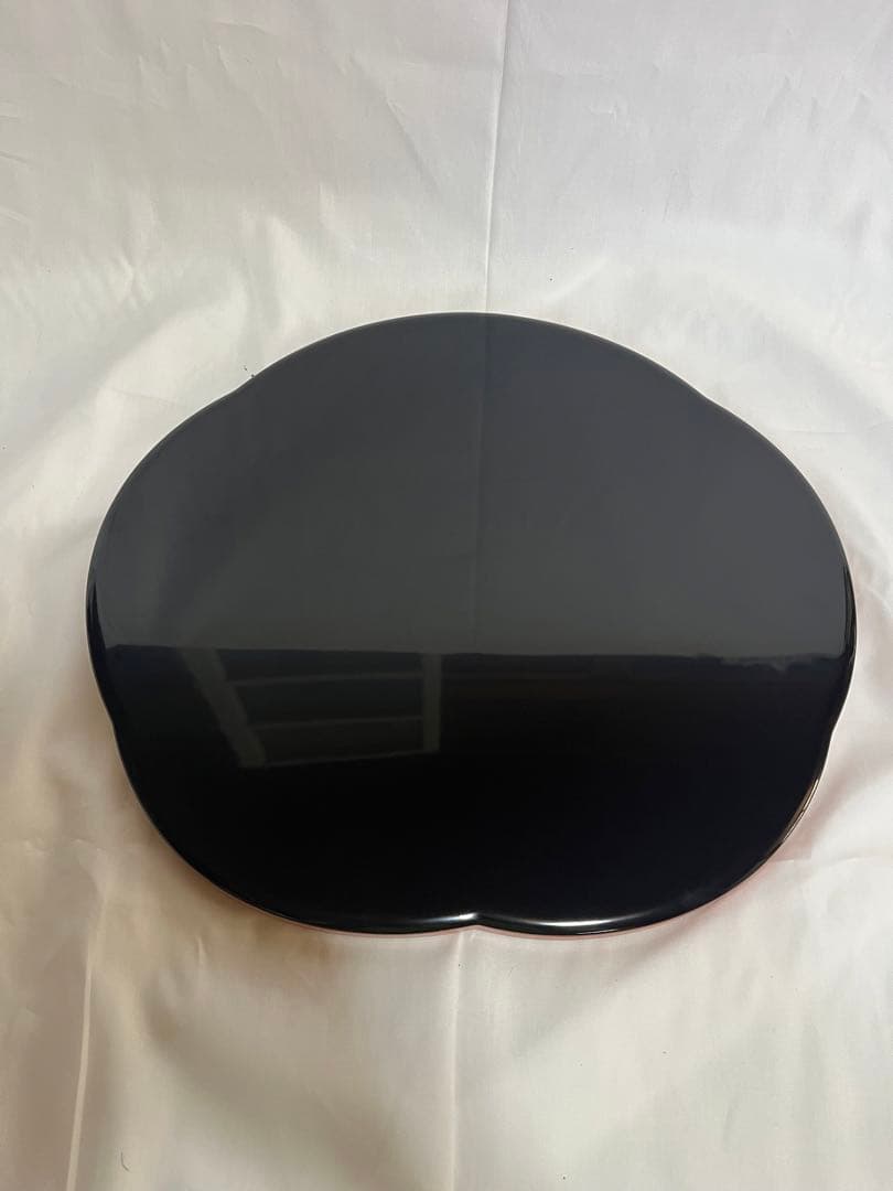 輪島塗 卓上膳 梅型 洗朱 5枚セット 漆器 桐箱