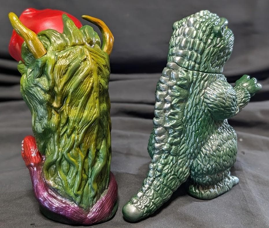 ゴジラ＆ビオランテ（トイパイレーツ）怪獣プロジェクトNR　ソフビ２体セット