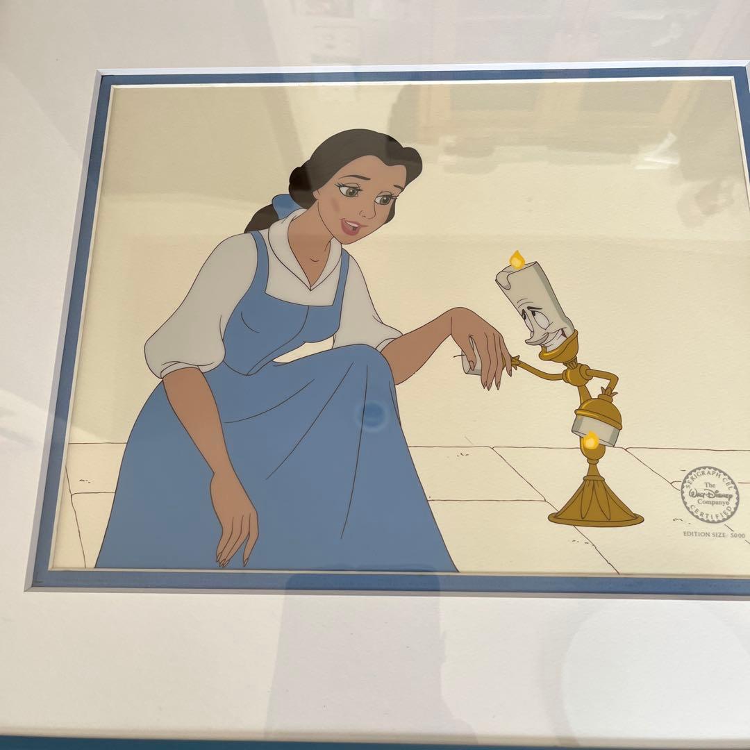 ディズニー　美女と野獣セル画　1990年代　5000枚限定