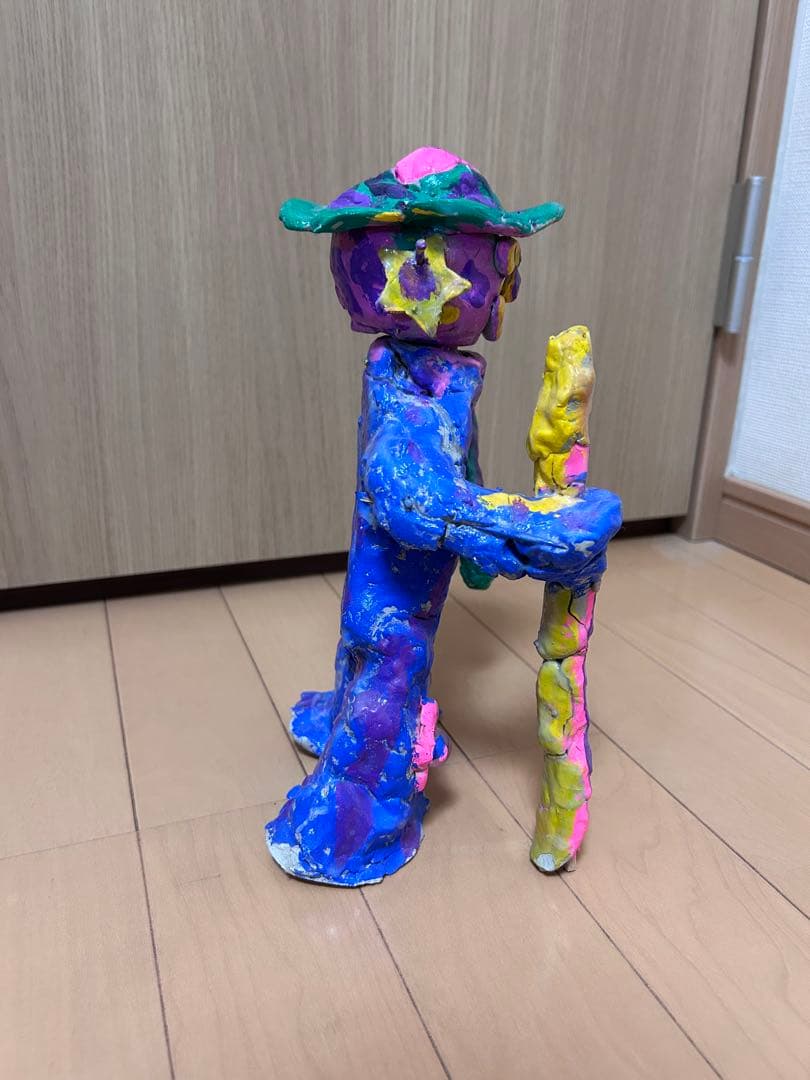 ピエロ【値下げ交渉可】【粘土細工】【一点物】【置物】【美術品】