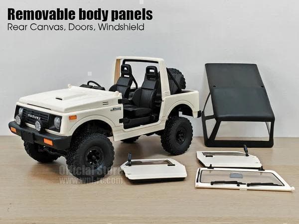 【新品】WPL スズキ ジムニー 幌(JA11C) C74-1 RTR・ホワイト