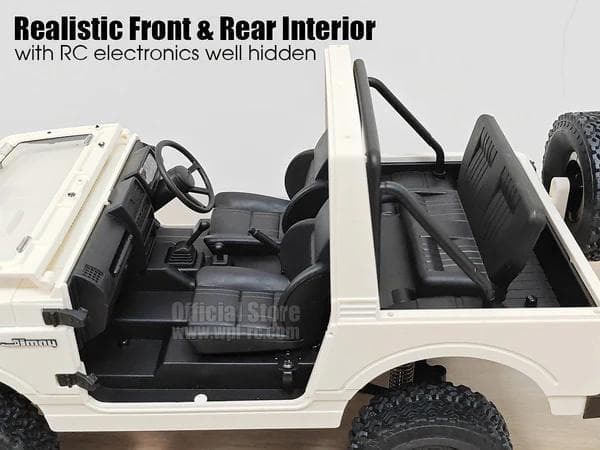 【新品】WPL スズキ ジムニー 幌(JA11C) C74-1 RTR・ホワイト