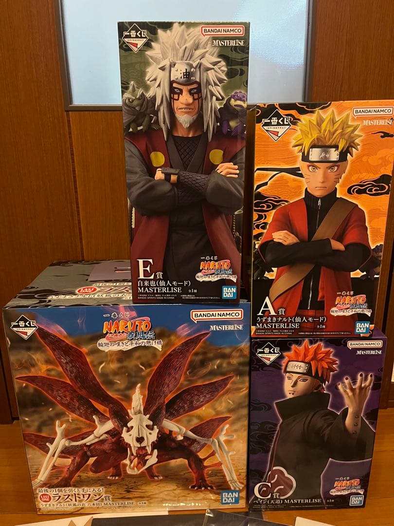 一番くじ NARUTO疾風伝 A賞、E賞.C賞、ラストワン　Ｋ賞コンプ付き！