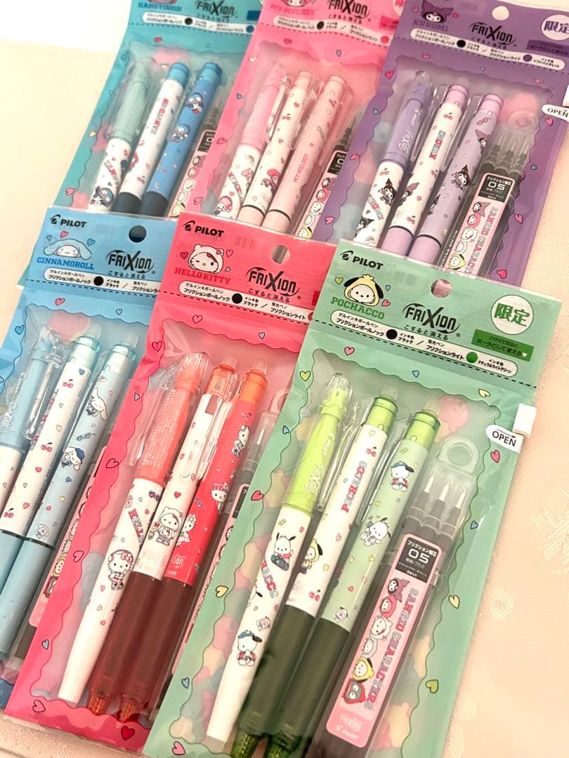 【限定】pilot フリクション　サンリオ　全6種類セット