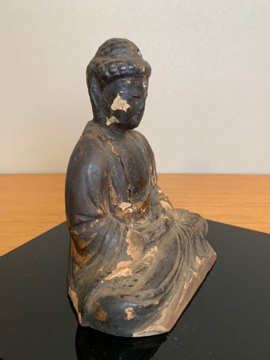 木彫　江戸期　釈迦如来坐像（阿弥陀如来像）古美術　骨董品