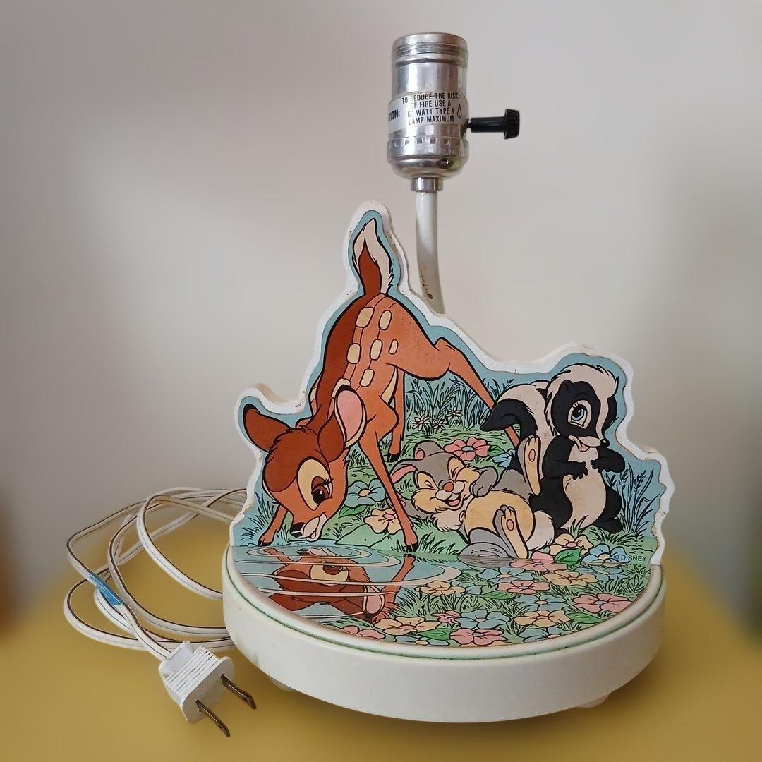昭和レトロ　ディズニーバンビ　ランプ　ヴィンテージ