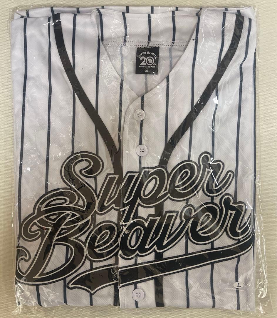 た*)様 SUPER BEAVER 20周年ベースボールシャツ ストライプ Lサ