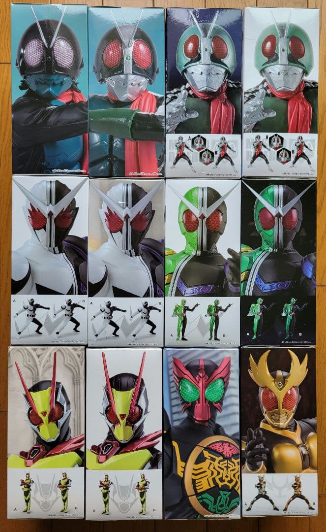 仮面ライダー フィギュア 英雄勇像(12個)