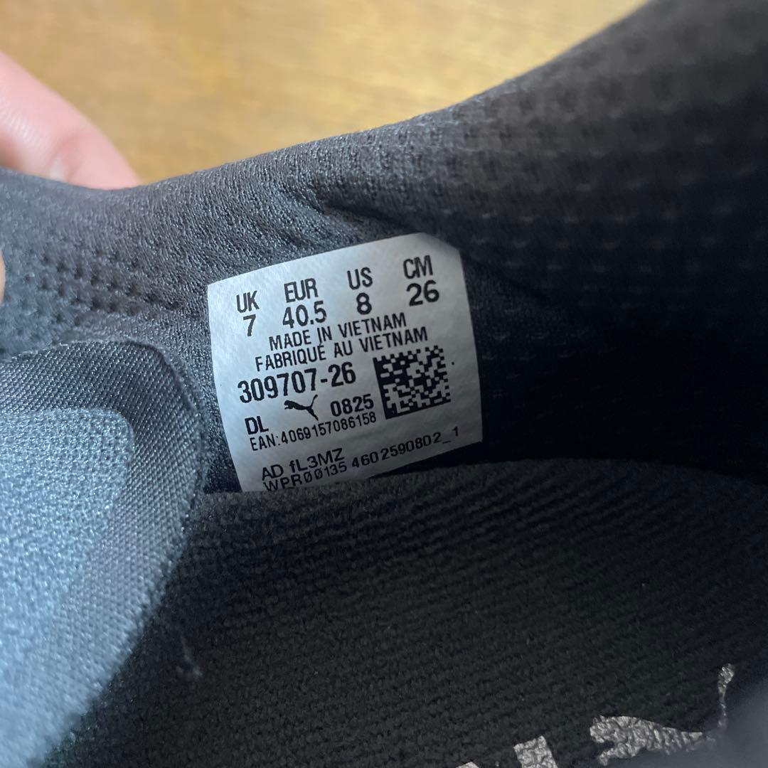 PUMA スパイクシューズ 309707-26 26cm グレー/オレンジ