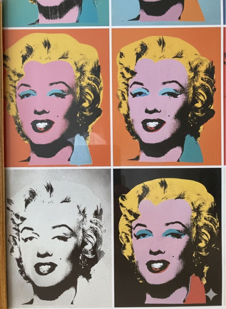 値下げアンディウォーホル　マリリンモンロー　額付き　Andy Warhol A3