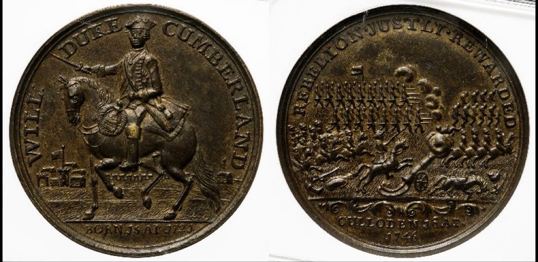 希少なMS 英国メダル❗️1746年 カロデンの戦い ブロンズメダル