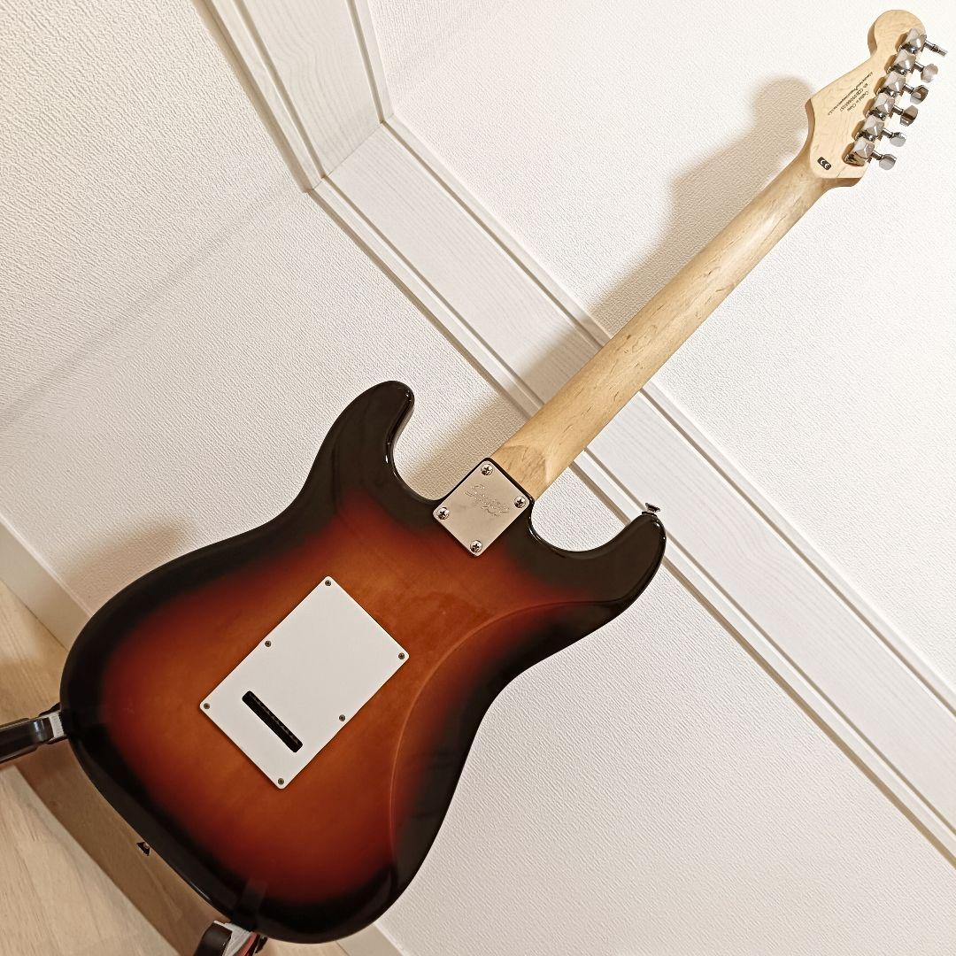 【メンテ済み】スクワイヤー ストラトキャスター エレキギター 本体 サンバースト