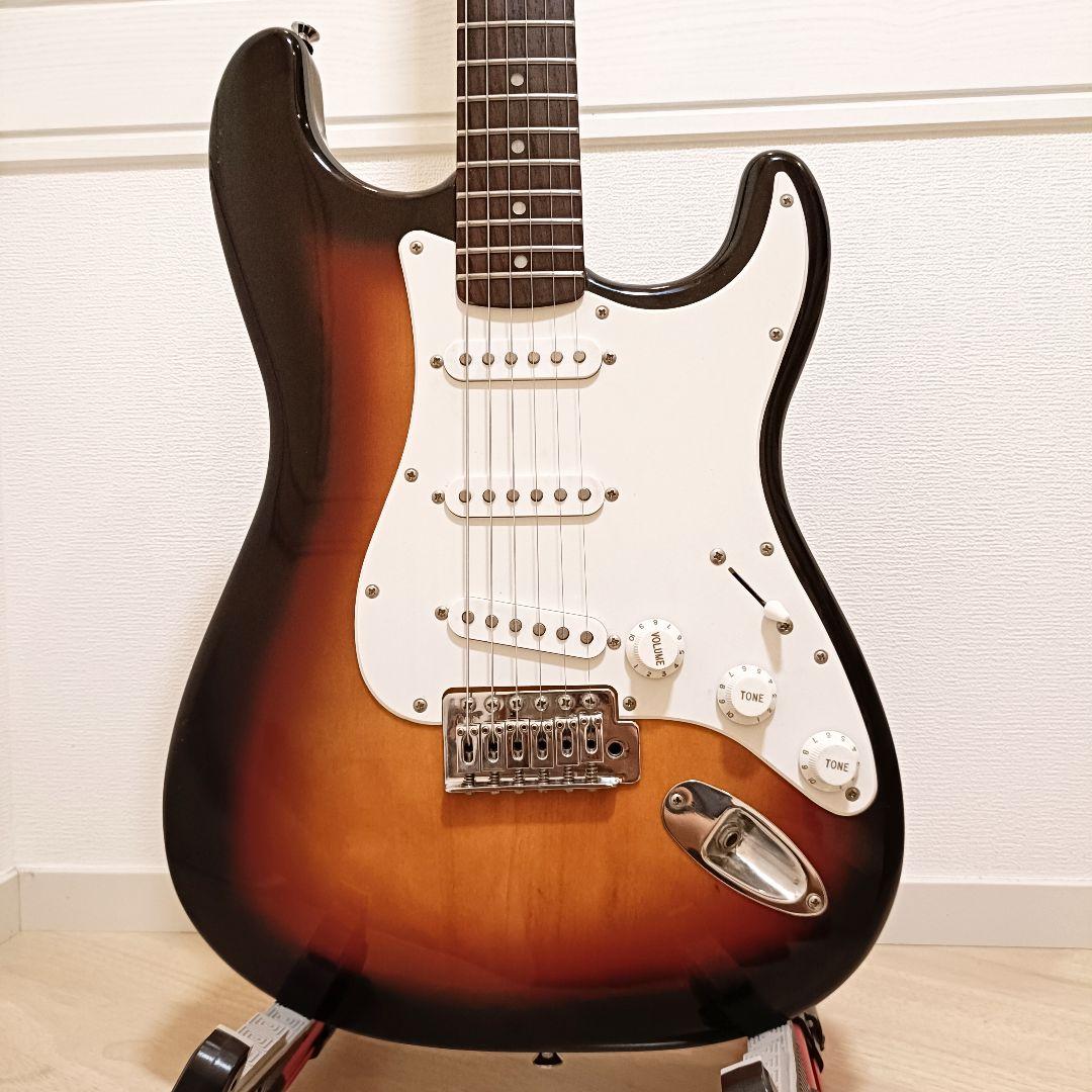 【メンテ済み】スクワイヤー ストラトキャスター エレキギター 本体 サンバースト