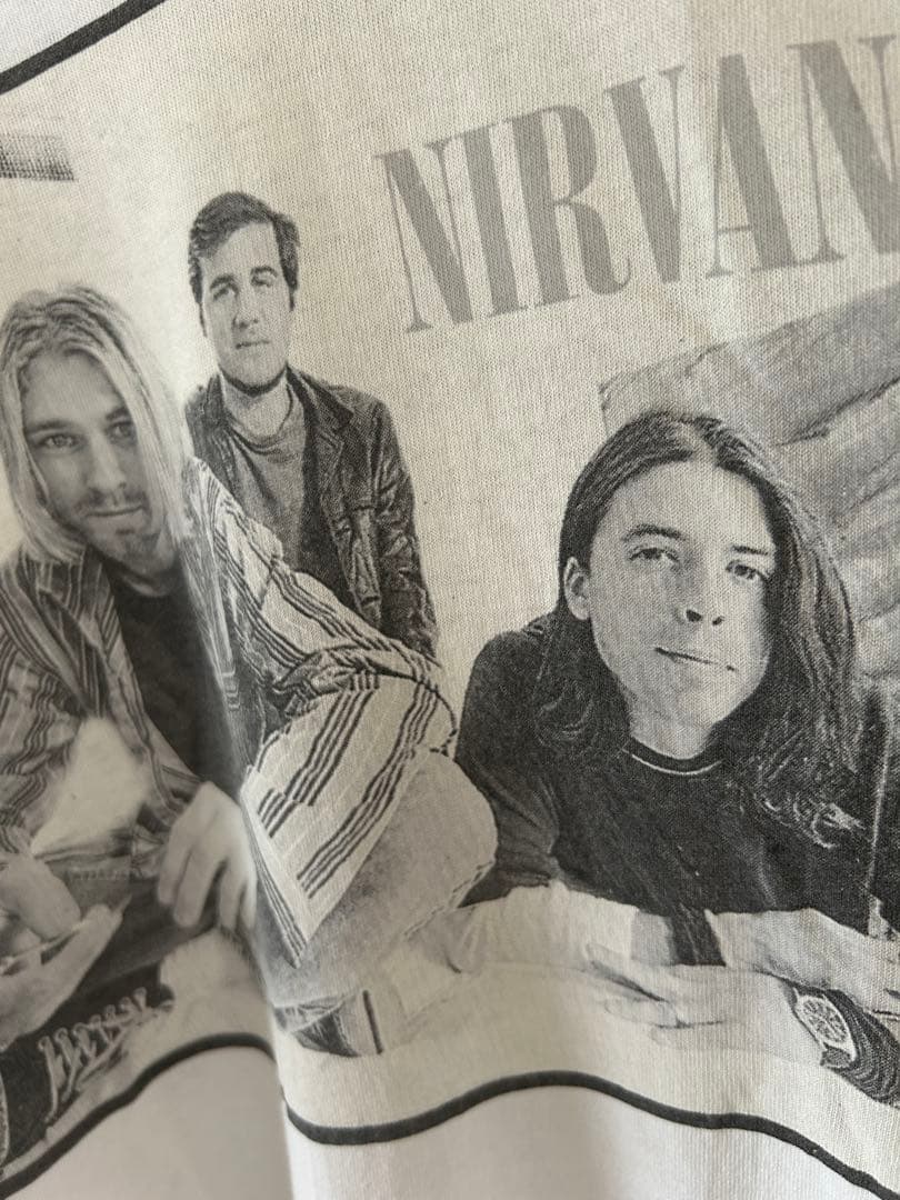 90s ビンテージ NIRVANA ニルヴァーナ フォト　Tシャツ　XL