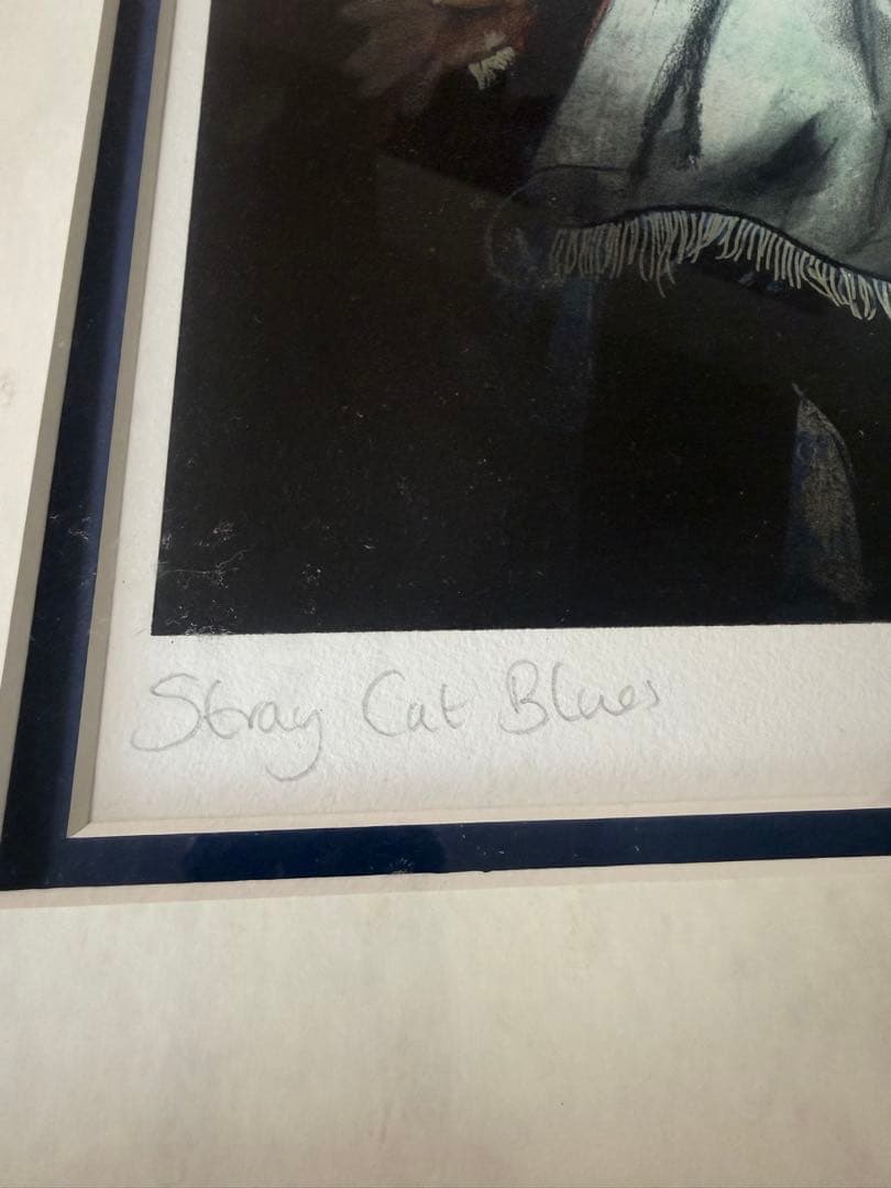 ロニー・ウッド「Stray Cat Blues」額装 版画 81/290