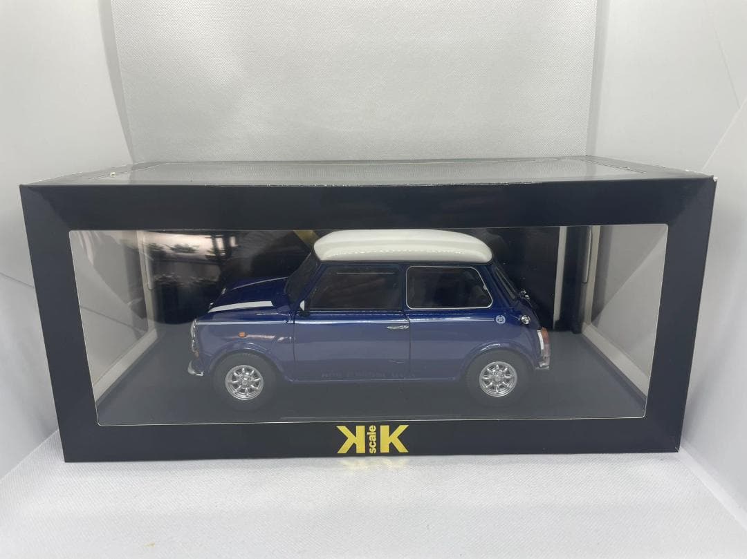 305-048 KK 1/12 ミニ クーパー RHD ブルー×ホワイト