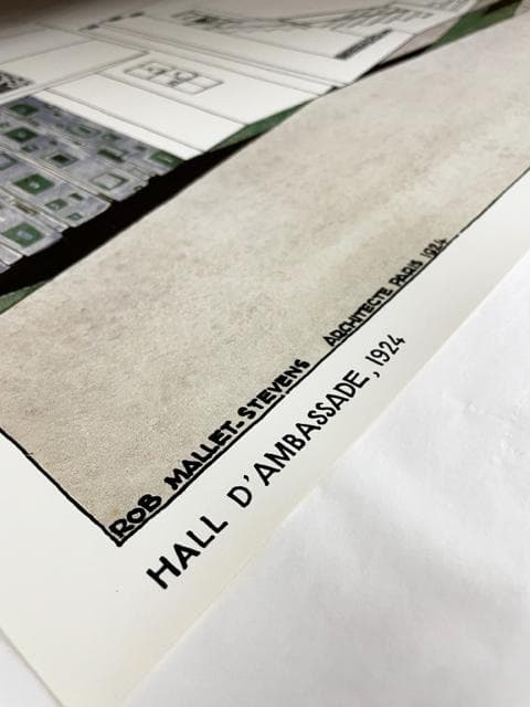 額装済/Hall d　Ambassade 1924/マレット
