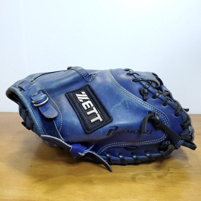 ZETT ゼット 古田モデル 日本製 旧ラベル キャッチャーミット 軟式グローブ