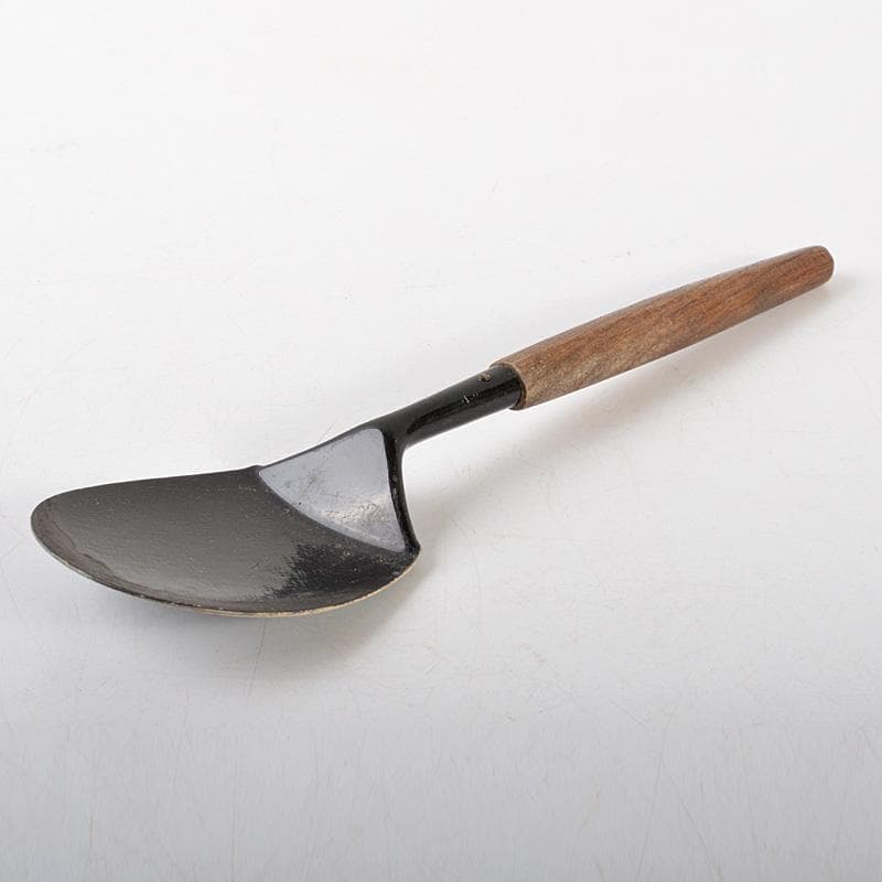 茶道具　金工師　木村清五郎造　銅製　炉用灰匙　共箱　N　6459