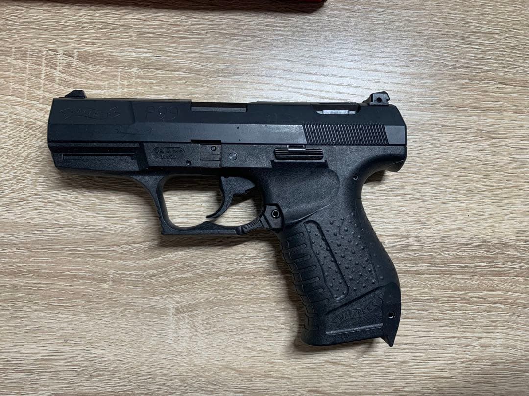 マルゼン ワルサーP99 FS サイレンサー 固定スライドガスガン マガジン2本