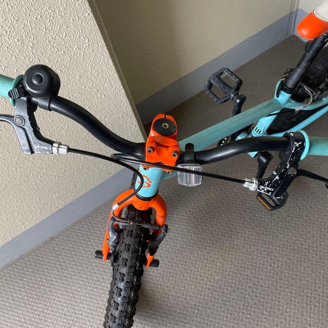 送料込み　ヨツバサイクル　ラムネブルー　18インチ