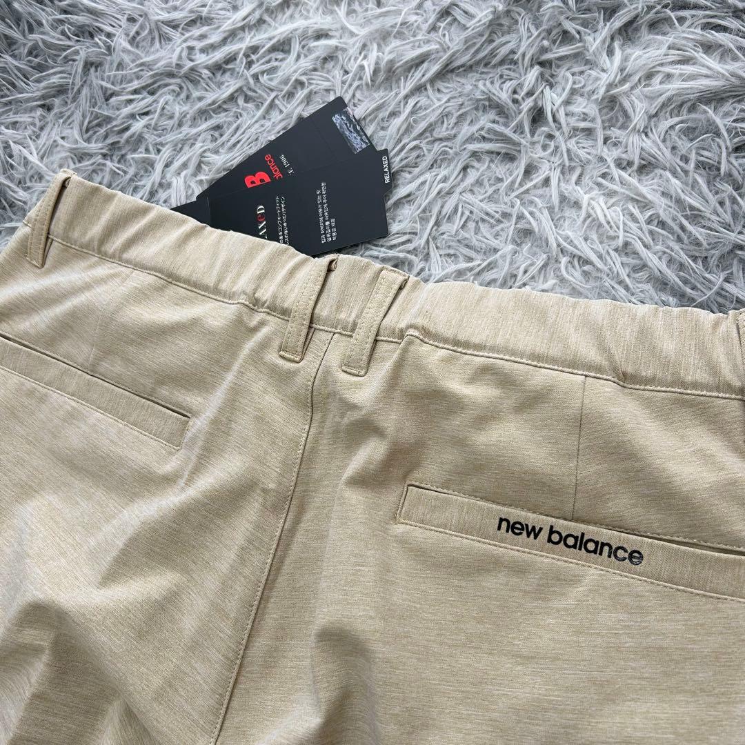 新品　ニューバランスゴルフ　パンツ　テーパード　ストレッチ　秋冬　ベージュ　6