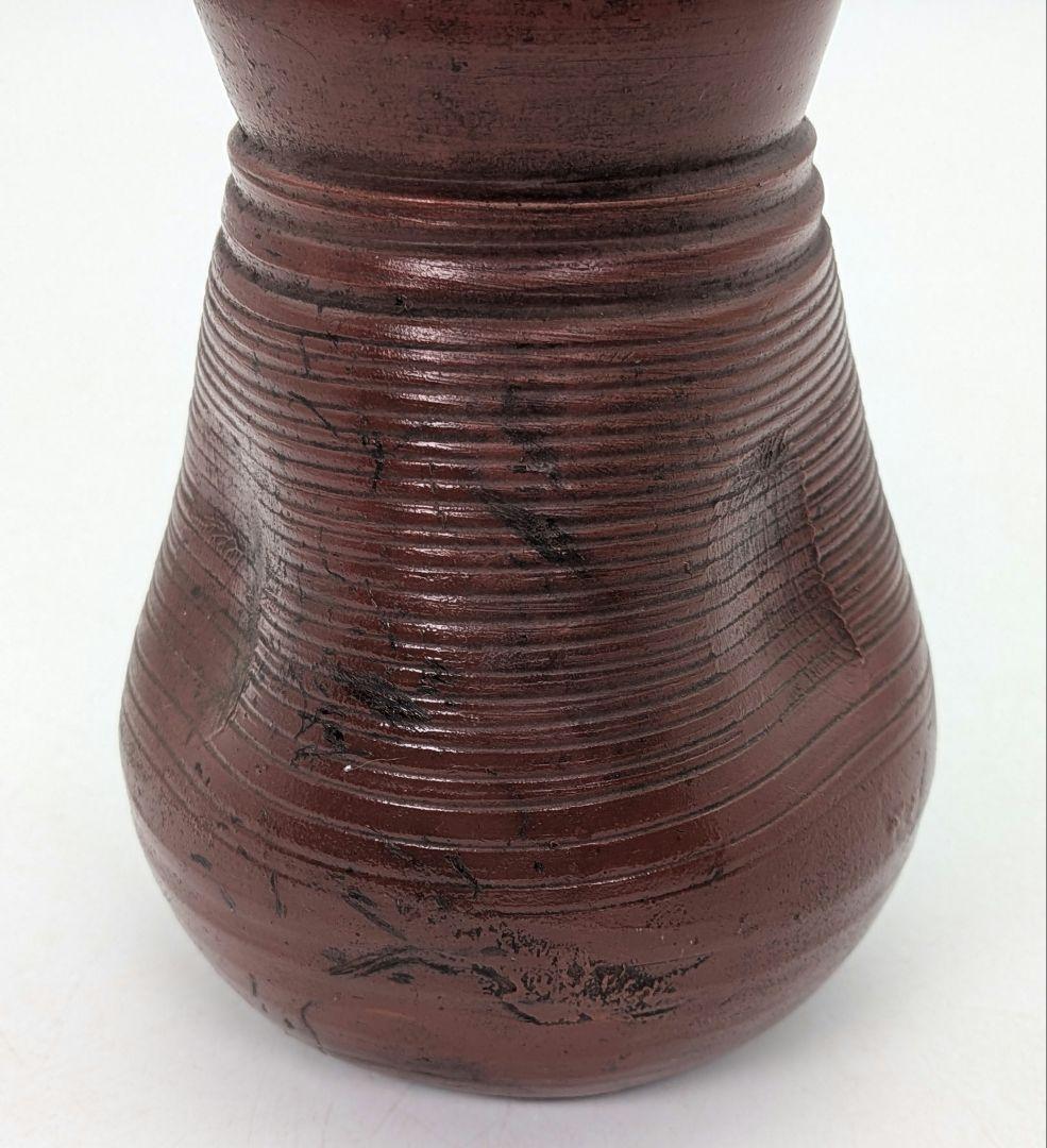 江戸末期 古備前 三方徳利 合箱合布 人形徳利 とっくり 一輪挿し花入 備前焼