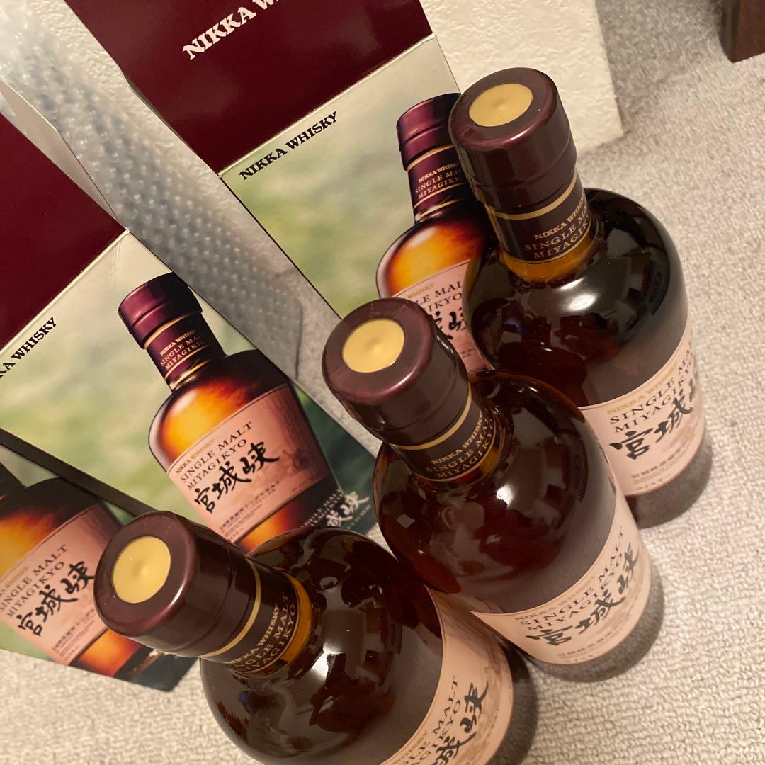 宮城峡　700ml 箱入り　3本　　正規品　　　大丸百貨店購入