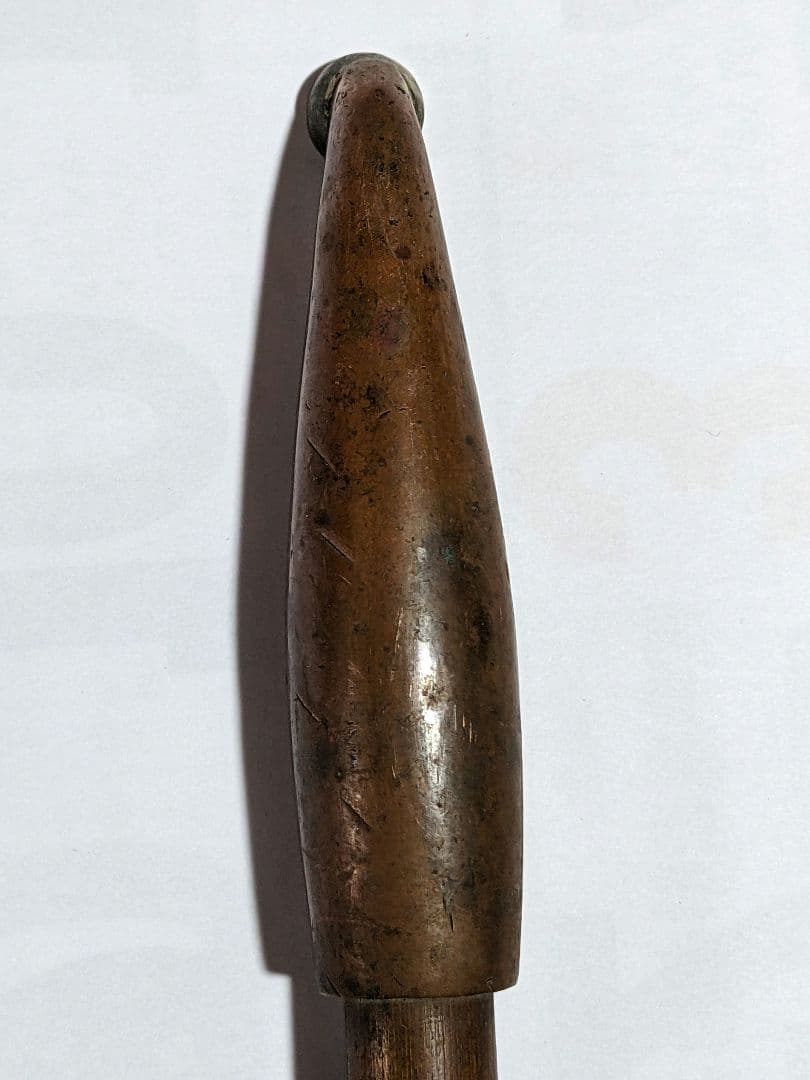 ♦明治時代 時代物 喧嘩煙管 蝙蝠 七福神 布袋図 片切彫り骨董品 喫煙具