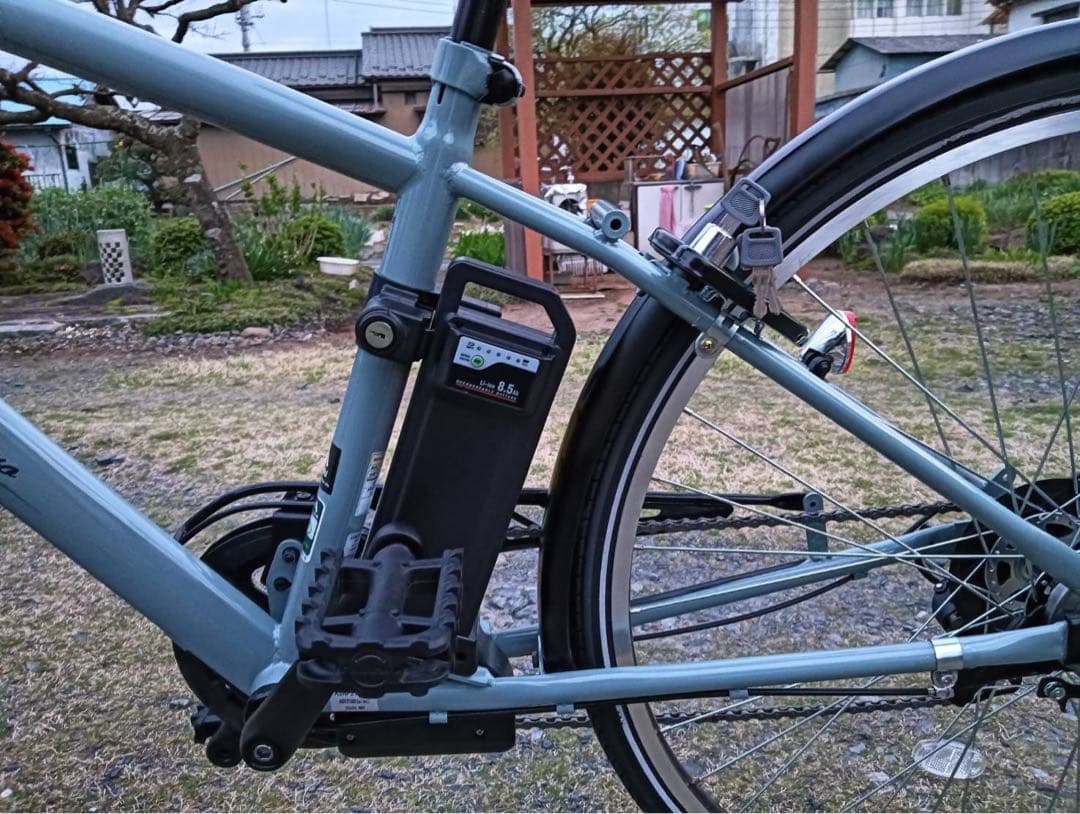 新品 未使用 アサヒ 丸石 クロスバイク　 電動アシスト自転車 27インチ 茨城