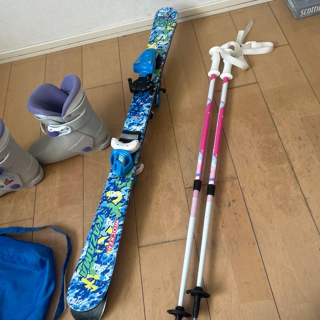 子供用スキーセット カラフルデザイン