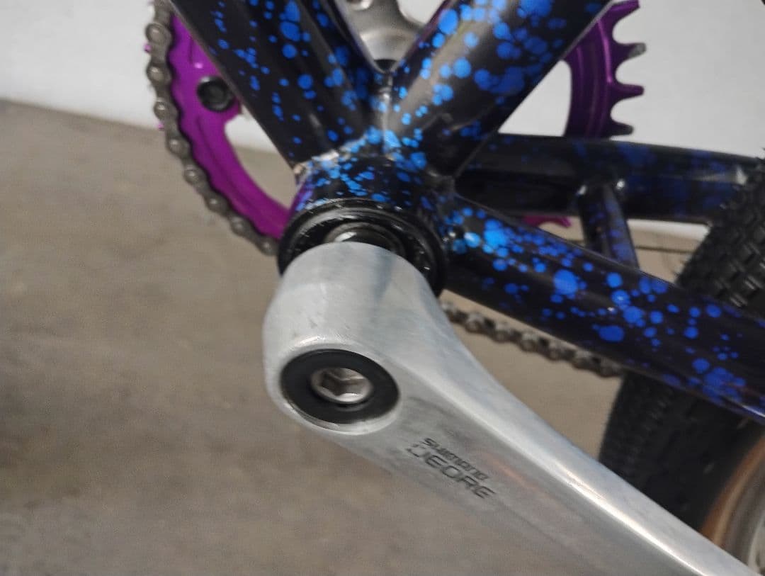 オールドMTBクロモリ１インチフレーム希少　それなりカスタム